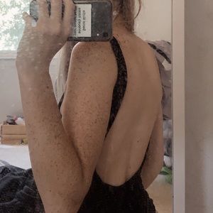 BACKLESS LACE UP BODYSUIT